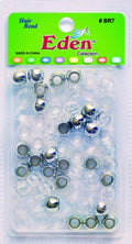 Eden-Round beads(clear /silver )